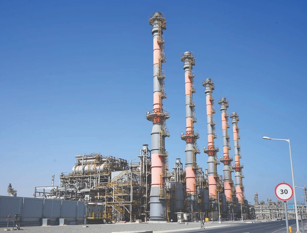 A view of the Al Zour refinery which is designed to process heavy crude
