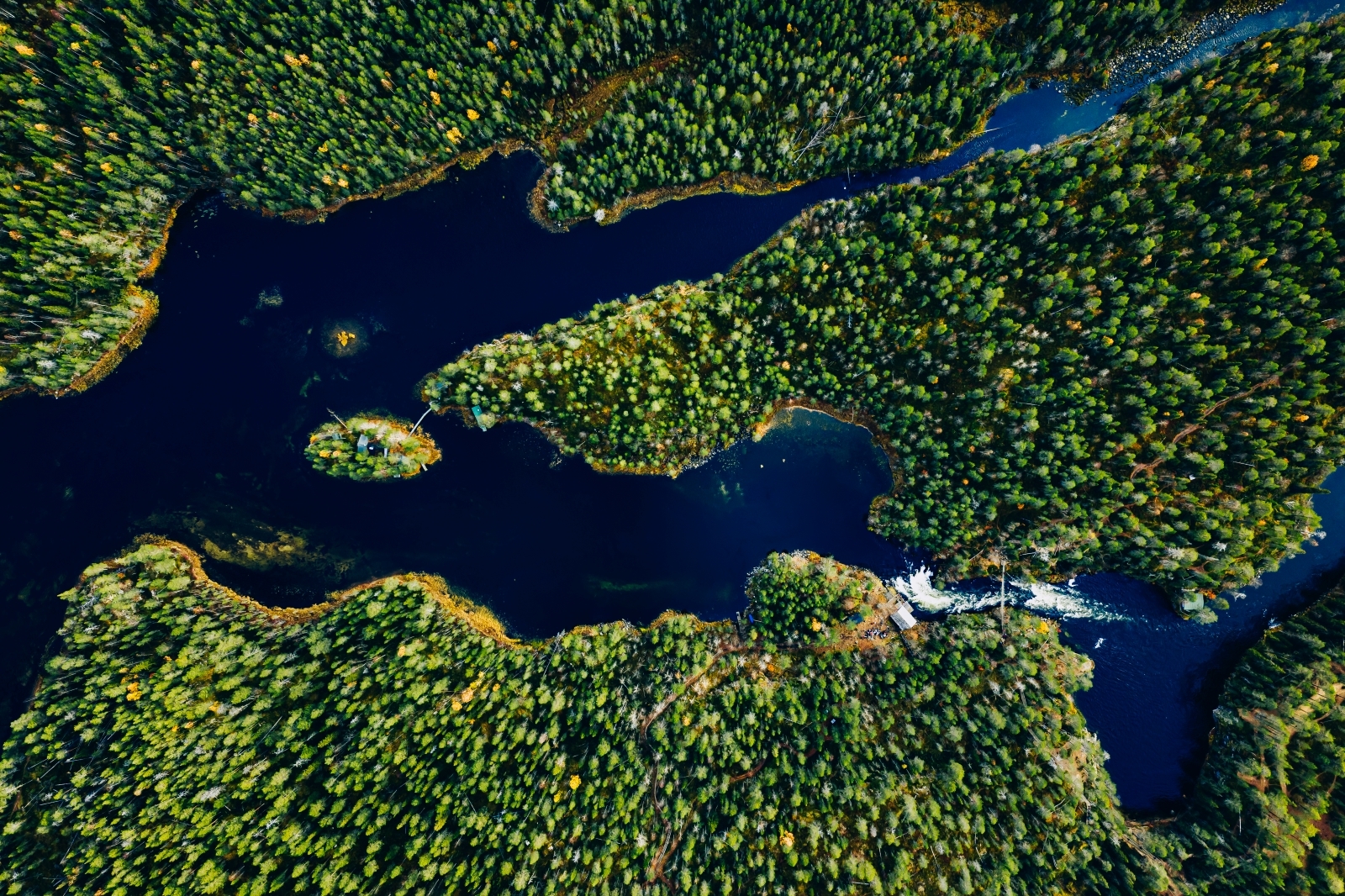 Aerial view of green forests and blue lakes and ri 2023 11 27 05 20 08 utc
