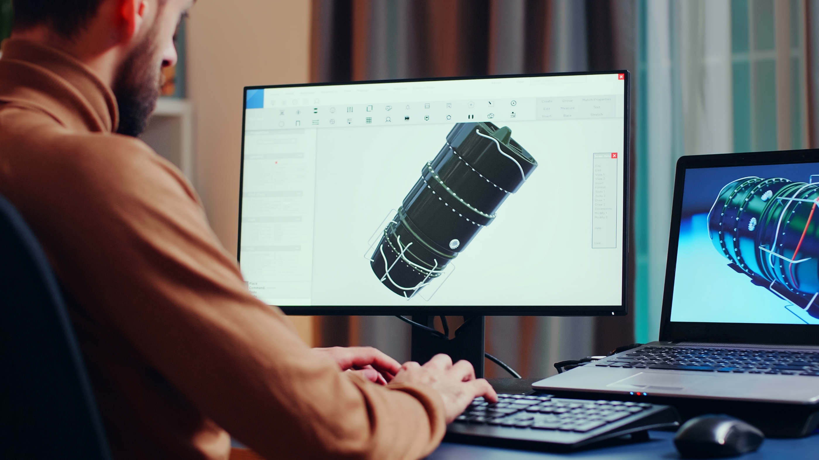 Young engineer looking closely at turbine project 2026 01 08 05 54 55 utc